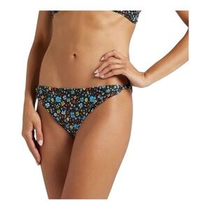 Ganni Twist Side Bikini Bottom in Phantom floral NWT